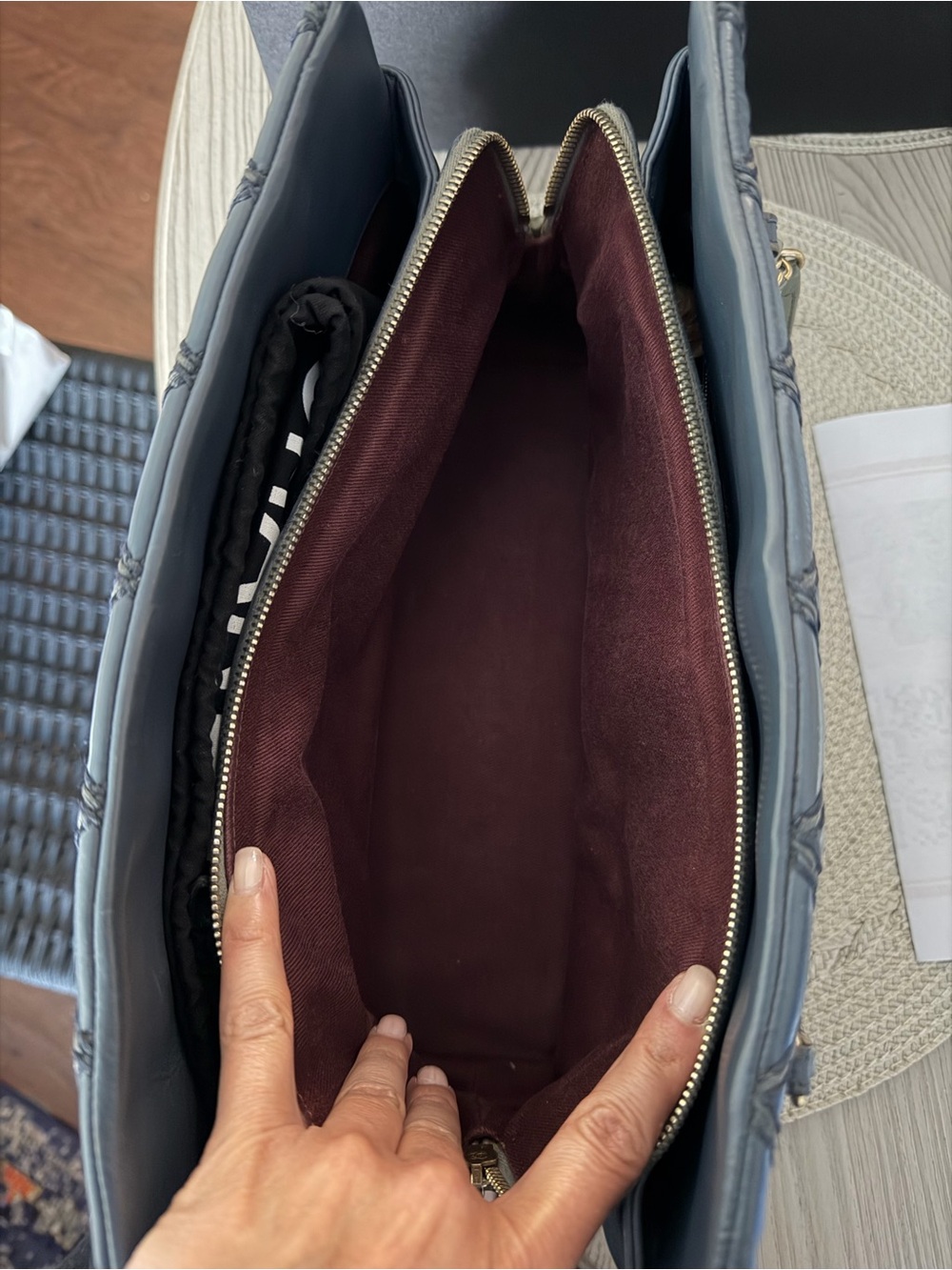 CHANEL Navy Paris-Dallas Chic Stitch Tote - Picture 10 of 16